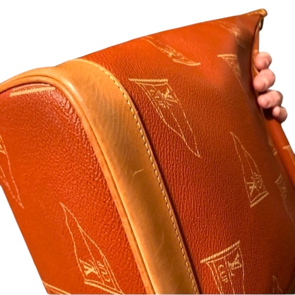 Louis Vuitton Le Touquet vintage Red Canvas bag limited edition retired rare - Picture 8 of 11